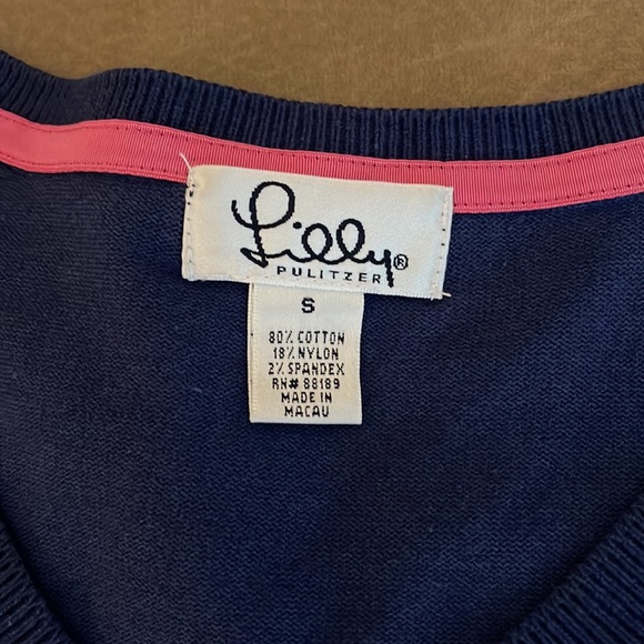 Navy Lilly Pulitzer sweater - Picture 2 of 3